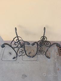 porta vasi in vero ferro battuto 
