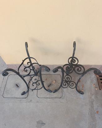 porta vasi in vero ferro battuto 