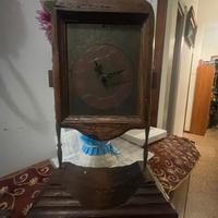 Orologio vintage in legno massiccio da parete