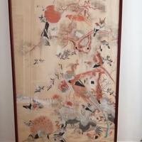 Quadro orientale ricamato