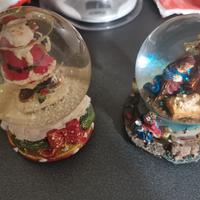 2 palle di vetro con carillon