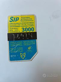 Rara Scheda Telefonica SIP 1987 Vetrinetta 3000L