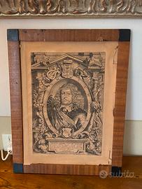 Antica Stampa del 1600 AUGUSTUS ADOLPHVS incisione