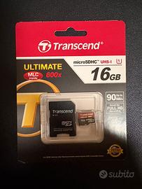 Micro SD Transcend ULTIMATE 600X micro SDHC  16GB