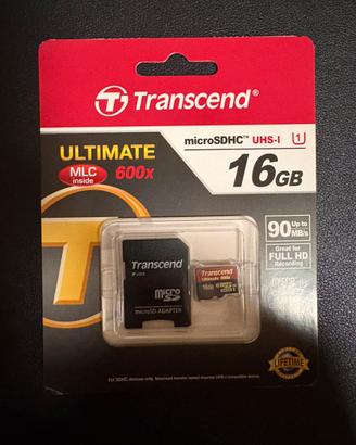 Micro SD Transcend ULTIMATE 600X micro SDHC  16GB