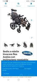 nuova sedia a rotelle basculante completa 
