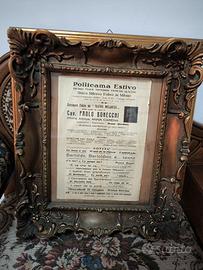 Quadro Locandina Ritrovo Estivo Primi Dell  900"