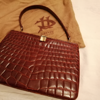 Borsa it artigianale in vera pelle di crocodile