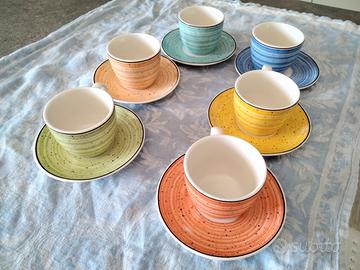 6 tazzine da caffè Tognana serie Iris Caleido