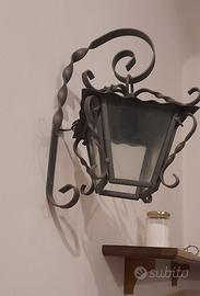 lampada ferro battuto a imperia 