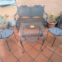 Set giardino in ferro battuto 