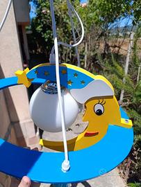 Lampadario per cameretta bambini Luna e Stelle