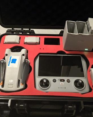 DJI Mini 3 Pro+DJI RC-+4batterie+hub+Valigetta