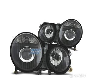 FARI PER MERCEDES CLASSE E W210 99-02 FONDO NERO