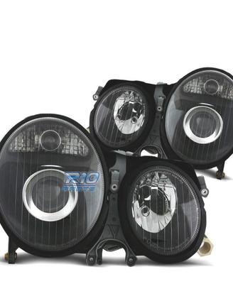 FARI PER MERCEDES CLASSE E W210 99-02 FONDO NERO