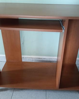 scrivania legno anche per PC ,cassetto estraibile 