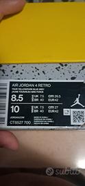 Air jordan 4 retro gialle