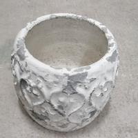 Vaso bianco per piante in ceramica 