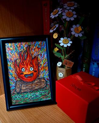 Disegno di Calcifer Studio Ghibli venduto