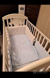 Lettino Picci con materasso e corredo completo 