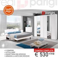 camera da letto moderna + coppia specchi armadio