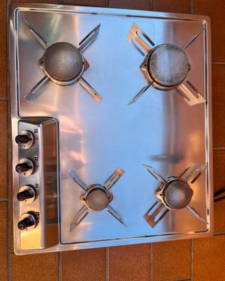 Piano Cottura Gas Alpes Inox F559-4G 60 cm