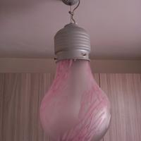 lampadario rosa