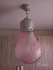 lampadario rosa