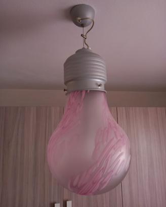 lampadario rosa
