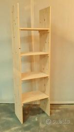 scaffale legno arredo casa negozio libreria bio