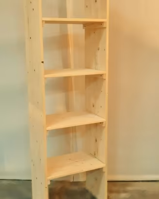 scaffale legno arredo casa negozio libreria bio