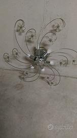 Lampadaro Swarovski e acciao