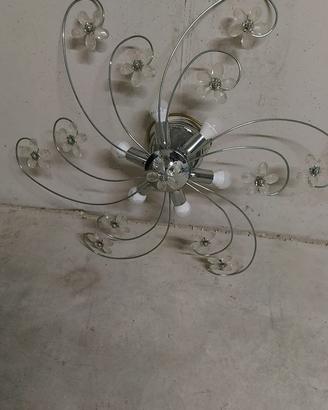 Lampadaro Swarovski e acciao