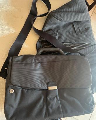 Borsa monospalla porta laptop o PC da uomo