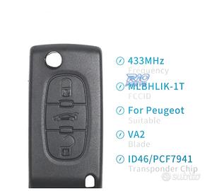 CHIAVE COMPLETA PER PEUGEOT E CITROEN VA2