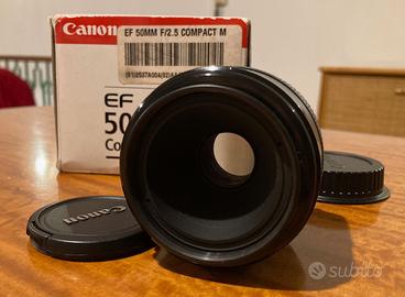Canon 50 mm Macro 2.5 e Flash Anulare + Accessori