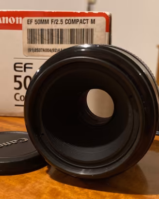 Canon 50 mm Macro 2.5 e Flash Anulare + Accessori