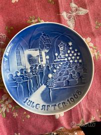 Piatto decorativo ceramica Danese Natale 1968