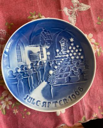 Piatto decorativo ceramica Danese Natale 1968