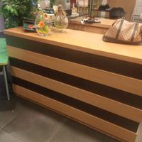 Bancone reception/negozio in legno