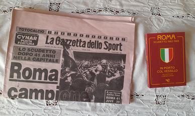 Libro e Gazzetta dello Sport scudetto Roma 1982-19