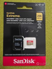 Sandisk extreme microsd xc 256gb nuova
