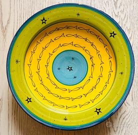 Grande Piatto in Ceramica Marocchina Ø 34 cm