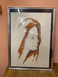 Litografia numerata e firmata