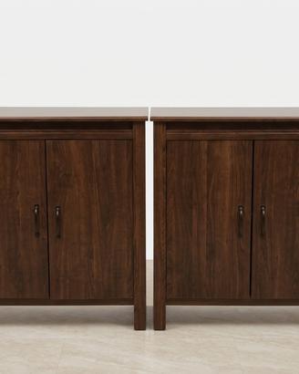 Coppia di credenze/mibili contenitore legno