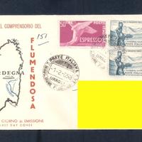SET Francobollo Flumendosa 1958
