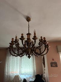 Grande Lampadario Vintage Classico a 12 Luci