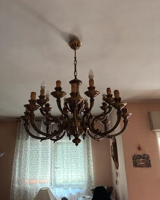Grande Lampadario Vintage Classico a 12 Luci
