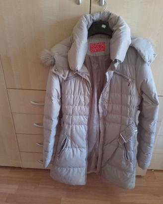 Giacca donna taglia M lunga con cappuccio