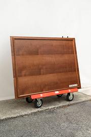 Pannello boiserie impiallacciato noce